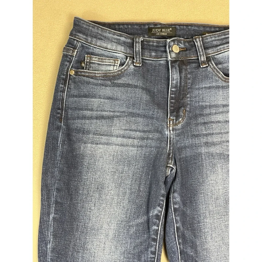 Judy‎ Blue Jeans Womens 5/27 Blue Slim Fit Mid Rise Stretch Tapered Denim
